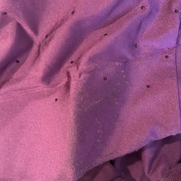 Sherri hill size 0 purple studded bead prom dress. Great condition, worn once. - Picture 8 of 9